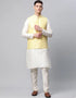 White Kurta Dupion SIlk Pant