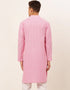 Baby Pink Kurta Pure Cotton NA Closure View