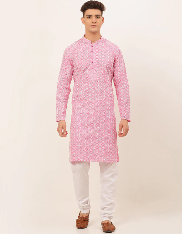 Baby Pink Kurta Pure Cotton Churidar