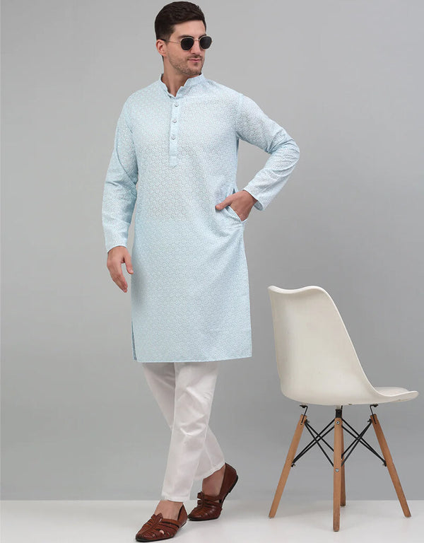 Sky Kurta Cotton Pant