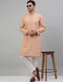 Peach Kurta Cotton Pant