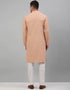 Peach Kurta Cotton Pant Closure View