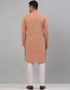 Peach Kurta Cotton Pant Closure View