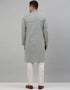 Blue Kurta Cotton Pant Closure View