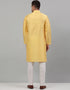 Yellow Kurta Cotton Pant Closure View