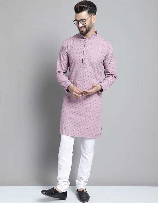 Light Purple Kurta Cotton Pant