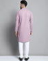 Light Purple Kurta Cotton Pant Closure View