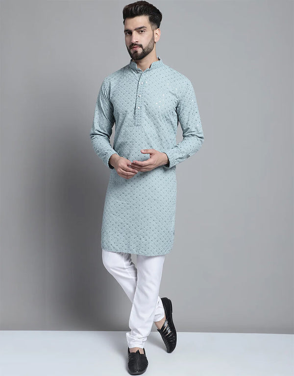 Light Blue Kurta Cotton Pant