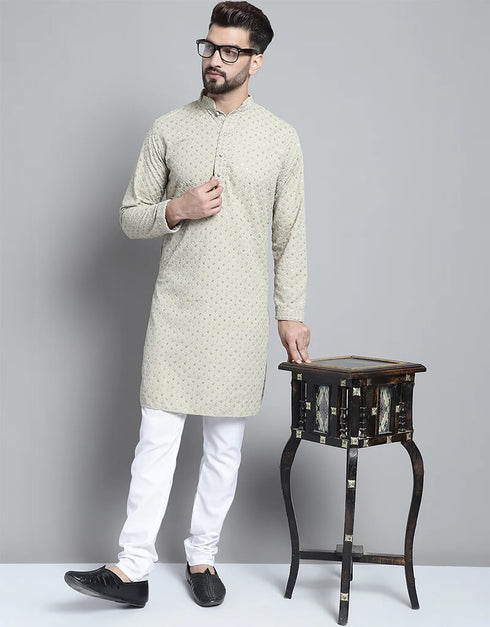 Biege Kurta Cotton Pant