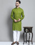 grass green Kurta Rayon Pant