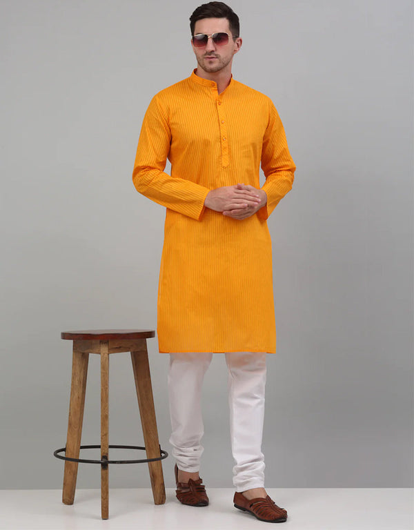 Mustard Kurta Cotton Payjama
