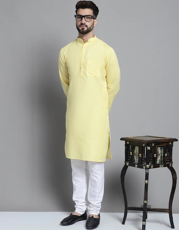 Lemon Light Kurta Pure Cotton Payjama