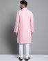 Baby Pink Kurta Pure Cotton Payjama Closure View