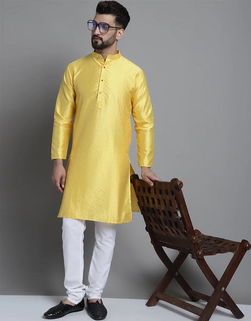 Yellow Kurta Silk Payjama