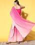 Pink Crepe Suit Sharara