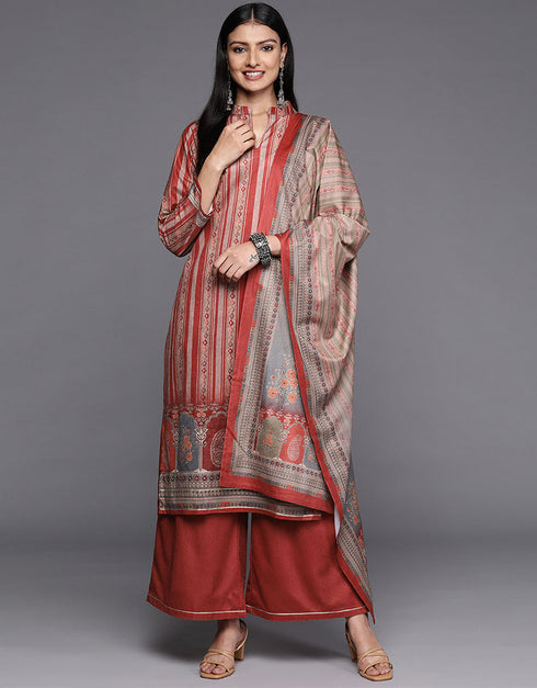 Maroon Velvet Straight Palazzo Closure View