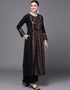 Black Pure Cotton Suit Palazzo Women