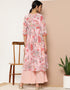 Pink Georgette Suit Palazzo Closure View