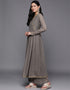 Grey Georgette Suit Palazzo Women