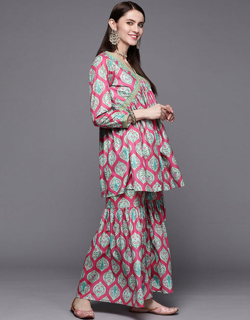 Rani Velvet Suit Sharara Women