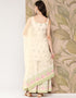 Off White Crepe Suit Sharara Women
