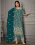 Rama Pant style Suit Butterfly Net Salwar Kameez in Cording Embroidery, Sequins & Lace Work