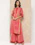 Pink Crepe Straight Palazzo