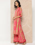 Pink Crepe Straight Palazzo Women