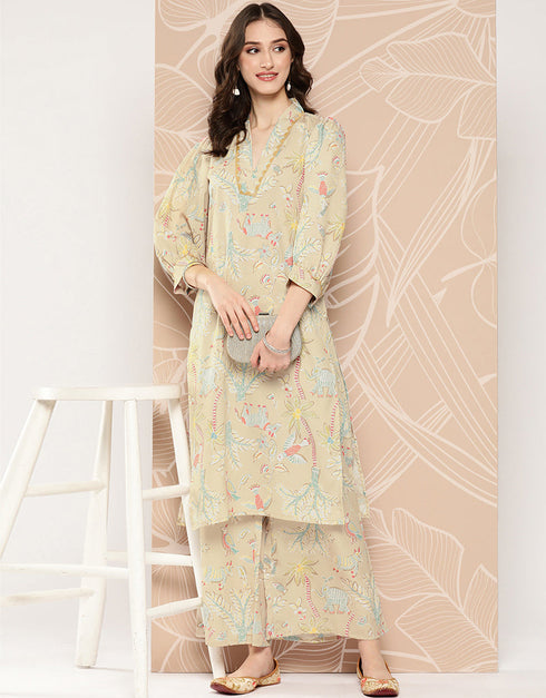 Light Pista Crepe Straight Palazzo