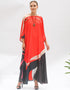 Red Free From Chest With Length 56 Inch designer kaftan