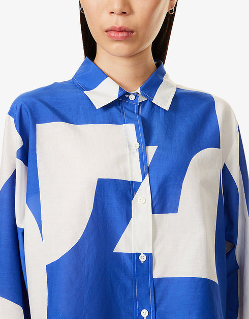 Trendy Designer Party Wear Beautiful Co-Ord Sets Blue Korean Bsy Dress Close-up View