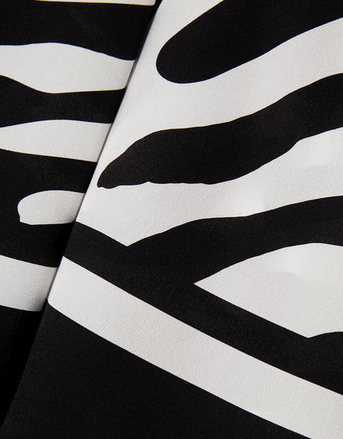 Trendy Designer Party Wear Beautiful Maxi Dress Black And White Korean Bsy Dress Side View