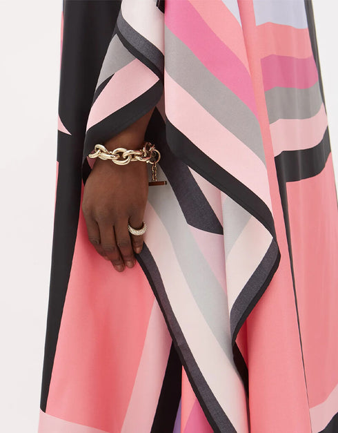 Pink Silk Crepe Kaftan multi color kaftan Online