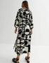 Black Heavy Designer Digital Printed Maxi Dress designer kaftan