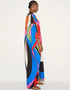 Multi Heavy Designer Digital Printed Maxi Dress maxikaftan
