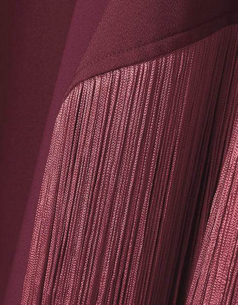 Wine High Neck Style Fringed Kaftans Buy designer kaftan