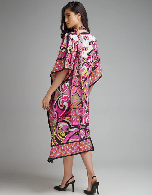 persian pink diamond crepe trendy designer party wear maxi dress digital printed work details for dress jsdc-5919 Side View