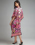 persian pink diamond crepe trendy designer party wear maxi dress digital printed work details for dress jsdc-5919 Side View