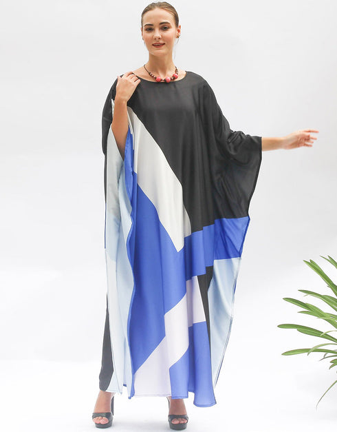 Blue Free From Chest With Length 56 Inch womens kaftan