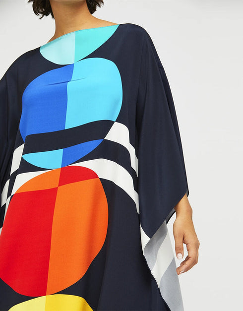 Black Latest Soft Silk Crepe Kaftan Kaftan For Women