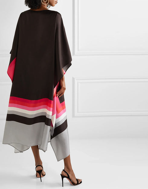 Black Soft Satin Silk Kaftan buy womens kaftan