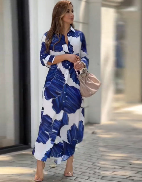 Designer Party Wear Maxi Dress Blue Korean Bsy Maxi Dress Back View