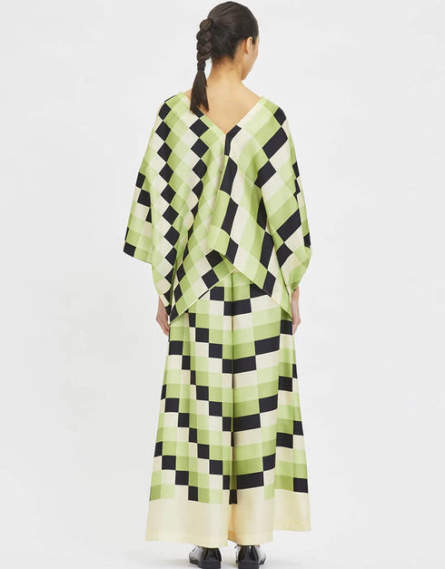 Multi Fancy Soft Silk Crepe Kaftan Co-Ord Set designer kaftan