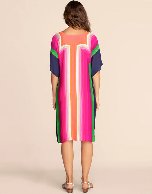 Multi Silk Crepe Kaftan maxikaftan