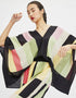 Multi Fancy Soft Silk Crepe Kaftan Co-Ord Set womens kaftan
