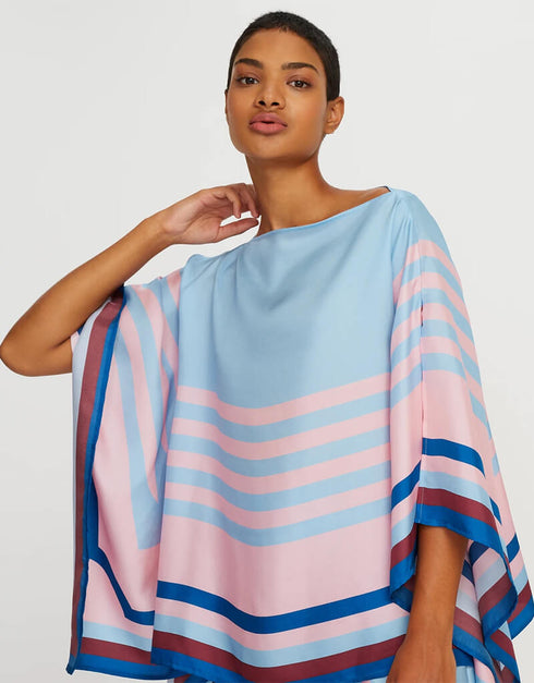 Blue Fancy Soft Satin Silk Kaftan Co-Ord Set pretty Kaftan