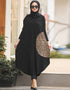 Black Organic Jersey Kaftan