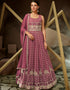 Light Maroon Georgette Pant Anarkali