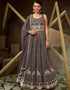 Taupe Georgette Pant Anarkali