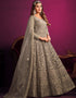 Pine Cone Net Pant Anarkali Closure View